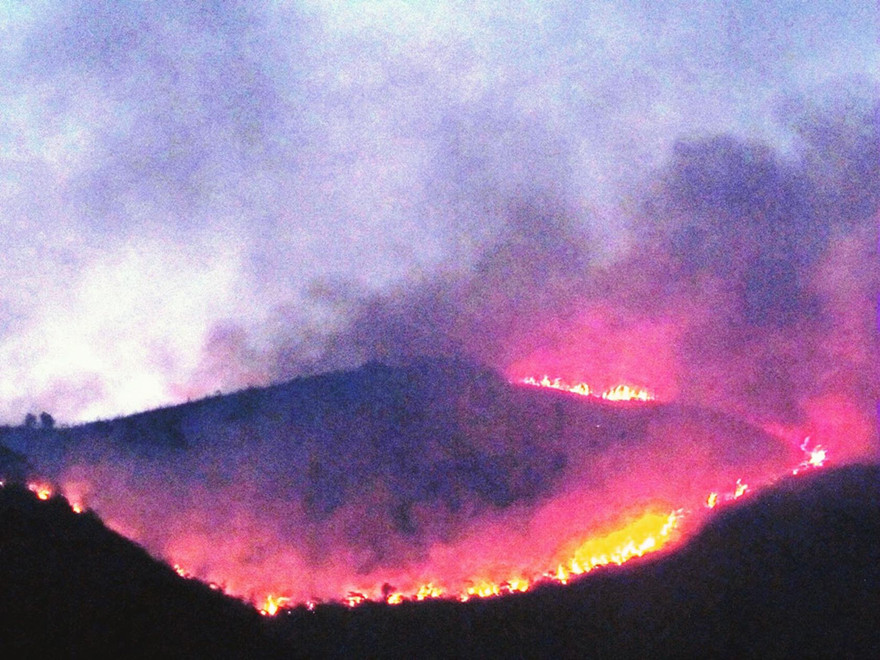 Trắng đêm dập lửa ở Hải Vân