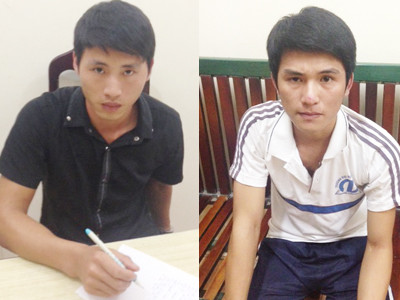 Hai tên cướp tại cơ quan điều tra