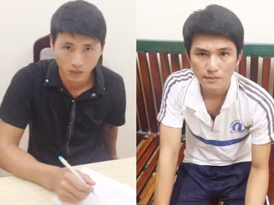 Hai tên cướp tại cơ quan điều tra