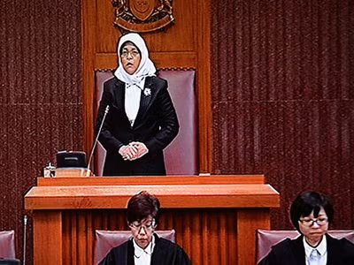 Nữ chủ tịch quốc hội đầu tiên của Singapore nhậm chức