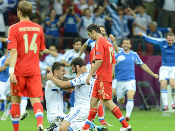 Thua Hy Lạp, Nga ngậm ngùi bị loại