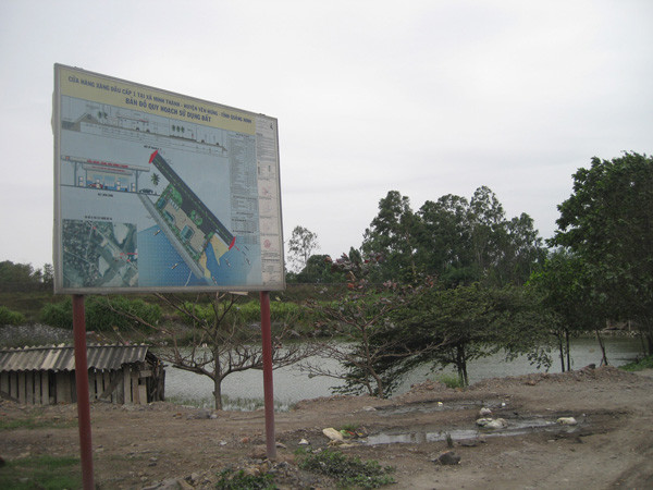 Thửa đất bị thu hồi để cho một doanh nghiệp xây cây xăng