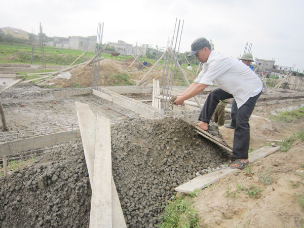 Cát đen trộn bê tông chất lượng không đảm bảo