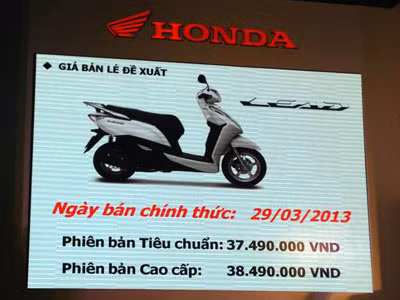 Honda VN tung Lead mới động cơ SH