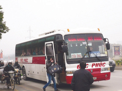 Từ nay đến cuối năm nếu vi phạm, xe khách sẽ bị cắt nốt hoạt động. Ảnh: Trọng Đảng