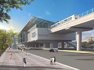 Phối cảnh tuyến ĐSĐT Cát Linh - Hà Đông dự kiến được hoàn thành năm 2014