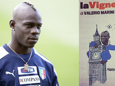 Balotelli bị so sánh với...khỉ đột