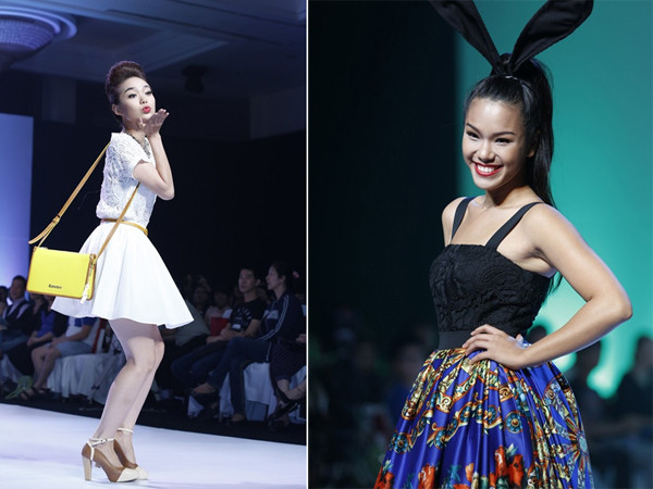 Minh Hằng, Phương Vy nhí nhảnh diễn thời trang