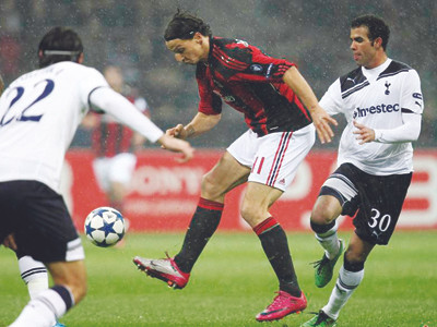 Milan khó vượt qua Tottenham sau khi đã thất bại 0-1 ở trận lượt đi Ảnh: Getty Image