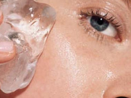 Làm đẹp từ... đá lạnh