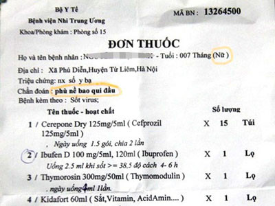 Bé gái 7 tháng bị bác sĩ chẩn đoán 'phù nề bao quy đầu'