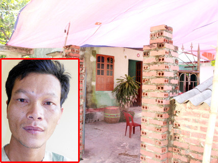 Hiện trường vụ án và nghi phạm Phạm Văn Đoàn (ảnh nhỏ)