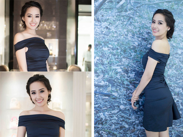 Mai Phương Thúy chuộng váy đen tôn dáng gợi cảm