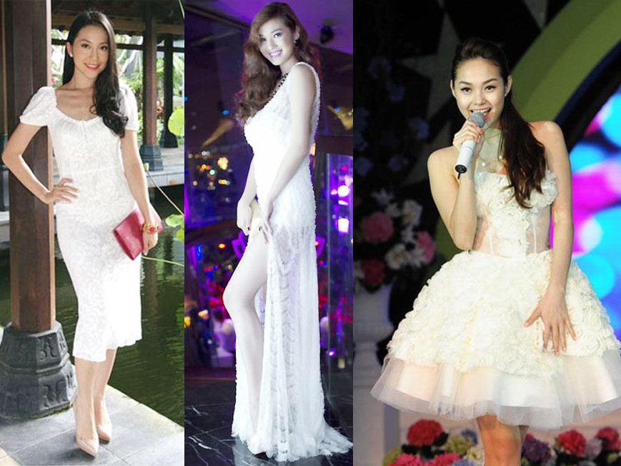 10 chiếc đầm trắng 'hút hồn' của sao Việt