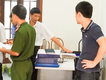 Hiện trường vụ án. Ảnh: Báo Thái Bình