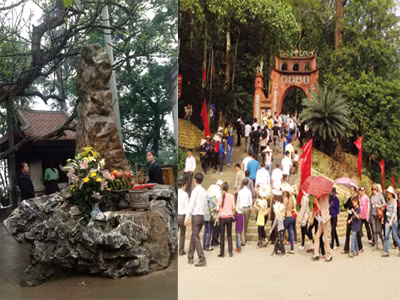 Đền Hùng, Thị phi quanh cột đá thề