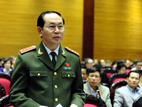 Bộ trưởng Bộ Công an Trần Đại Quang. Ảnh: Hồng Vĩnh