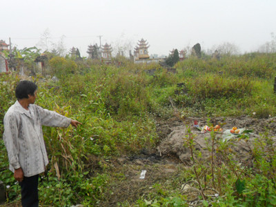 Khu vực phát hiện xác người phụ nữ