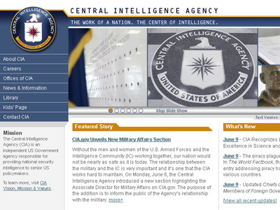 Trang web tình báo Mỹ bị tấn công