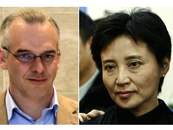 Doanh nhân người Anh Neil Heywood (bên trái) và bà Cốc Khai Lai (bên phải)