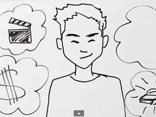 Clip 'vẽ' chuyện đời chàng vlogger thu hút 100.000 lượt xem