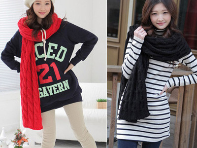 Mách bạn cách quàng khăn mùa đông cực dễ thương