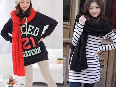 Mách bạn cách quàng khăn mùa đông cực dễ thương