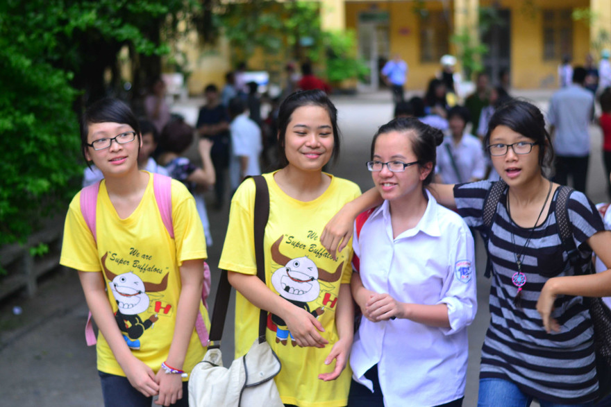 Thí sinh Hà Nội 'thở phào' với đề thi Toán, Văn