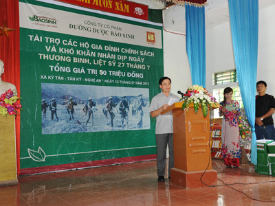 Bảo Tín Minh Châu từ thiện tại Tân Kỳ - Nghệ An