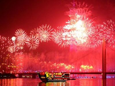 Màn pháo hoa lung linh đêm khai mạc ASIAD 16