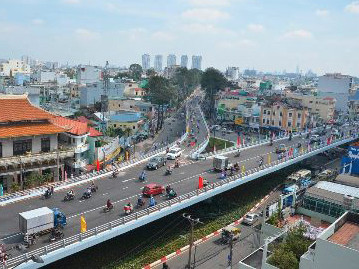 Thông xe cầu vượt thép hình chữ Y đầu tiên trên cả nước