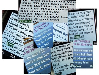 Khóa 104 số điện thoại phát tán tin nhắn rác