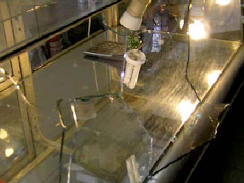 Trộm đột nhập tiệm vàng giữa đêm mưa