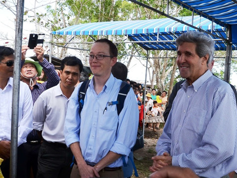 Ngoại trưởng Mỹ trở lại nơi từng tham chiến Mũi Cà Mau