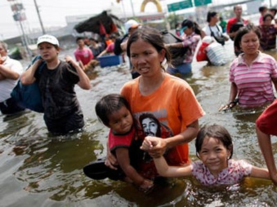 Mực nước kỷ lục tại sông Chao Phraya, Thái Lan