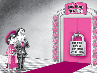 Mở tiệc cưới phải có giấy kết hôn: Khó và phiền!