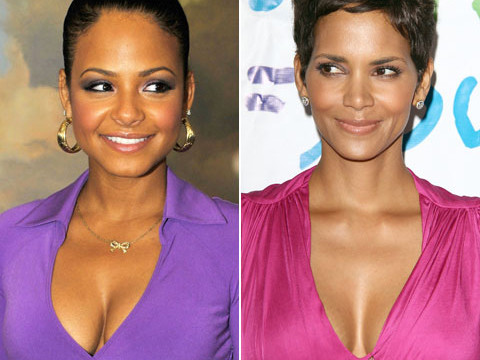 Mỹ nữ da màu đua nhau khoe ngực khi dự tiệc