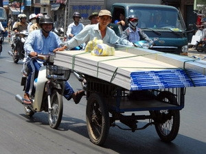 TP.HCM cấm xe thô sơ, 3 bánh vào trung tâm