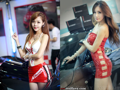 Sắc hồng quyến rũ tại triển lãm xế hộp Hàn Quốc