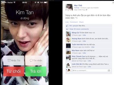 Rộ mốt lưu tên Kim Tan trong danh bạ điện thoại
