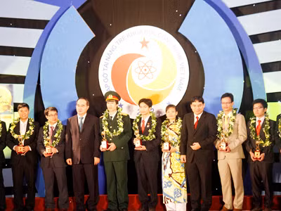 Các tài năng trẻ đạt giải Quả cầu vàng năm 2012 ảnh: mai xuân tùng