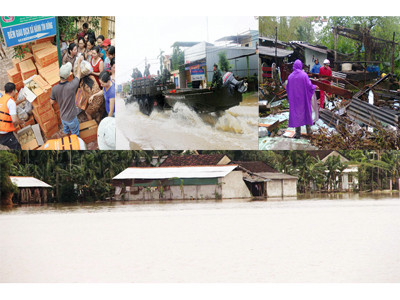 Miền Trung chới với trong biển lũ