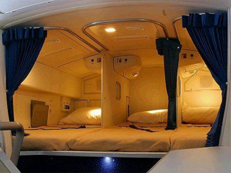 Cận cảnh phòng ngủ trên máy bay của nữ tiếp viên hàng không