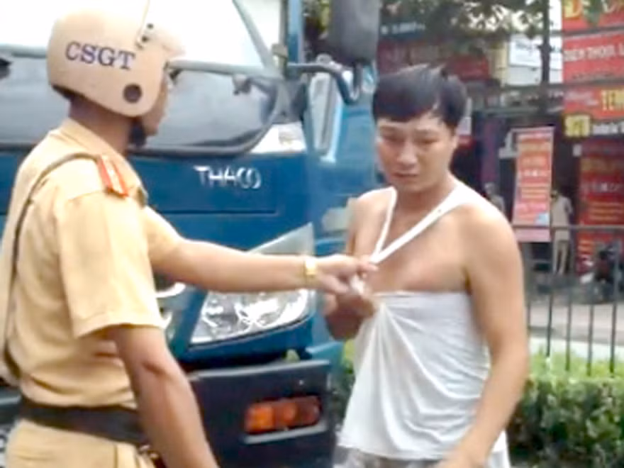 Cảnh xô sát xảy ra tại đường Trần Hưng Đạo