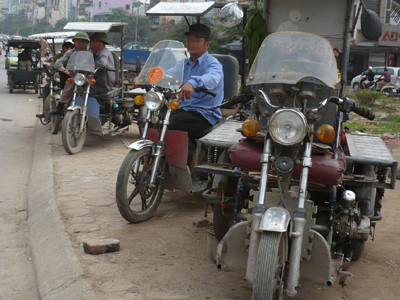 Tịch thu xe ba bánh tự chế không giấy tờ