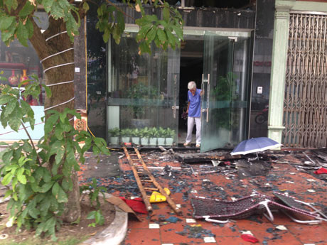 Hiện trường vụ cháy. Ảnh: Báo Quảng Ninh