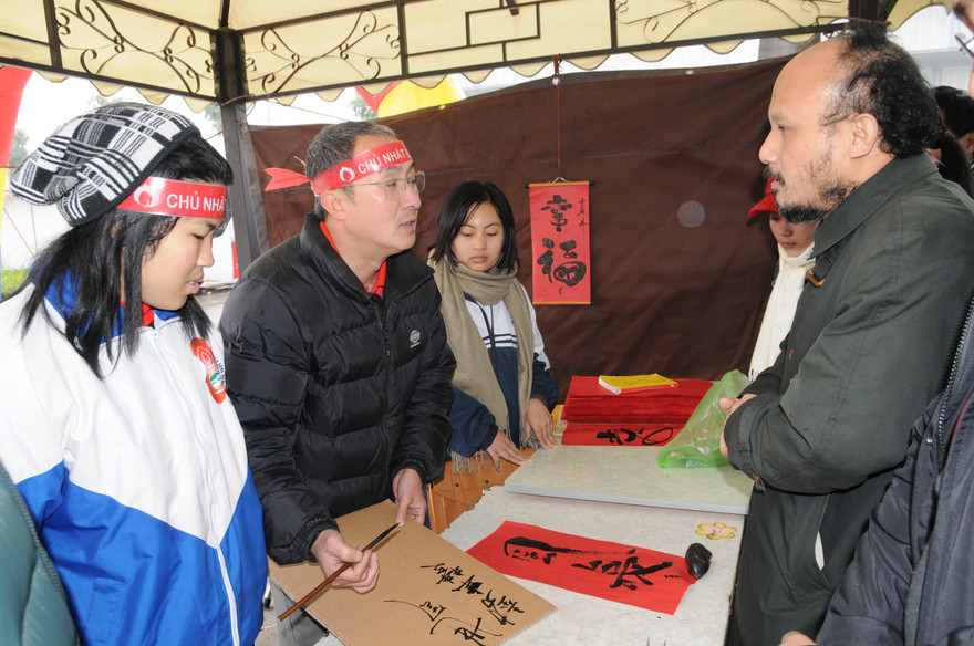 Thư pháp gia hiến máu 21 lần