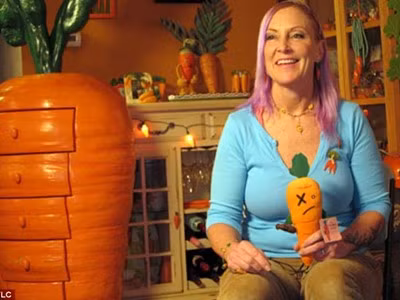 Người phụ nữ mê mệt cà rốt