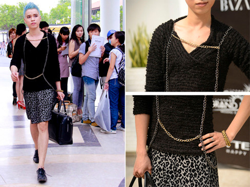 Thí sinh nam mặc váy tới dự thi thiết kế thời trang