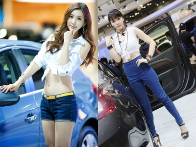 Thiếu nữ xinh đẹp bên xế hộp